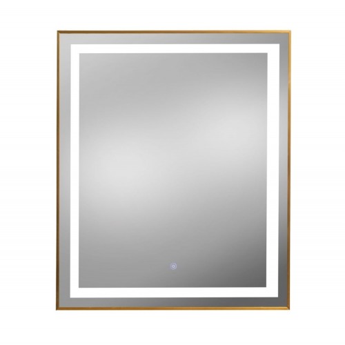 PIbbs 9440 Lumina LED Gold Framed Mirror 30W X 36L